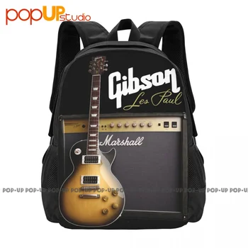 Gibson Les Paul китара раница голям капацитет bookbag сгъваема пазарска чанта училище спортна чанта