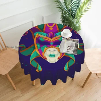 Mardi Gras декоративна покривка за маса дебела кръгла парти трапезария маса покривка чай маса кърпа