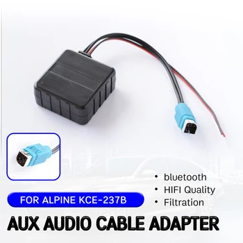 bluetooth Aux приемник кабелен адаптер за KCE-237B с микрофон Hifi Качествен безжичен аудио интерфейс за Alpine 2009+ CDE-W203Ri