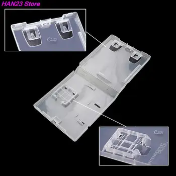 1PC Clear Portable Game Card Storage Защитен калъф за 3DS NDSL NDSI DS Пластмасова защитна кутия