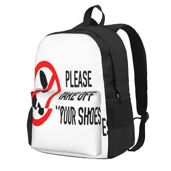 Моля, свалете обувките си Унисекс раница Случайни туризъм чанта открит спорт училище чанта голям капацитет пътуване лаптоп чанта